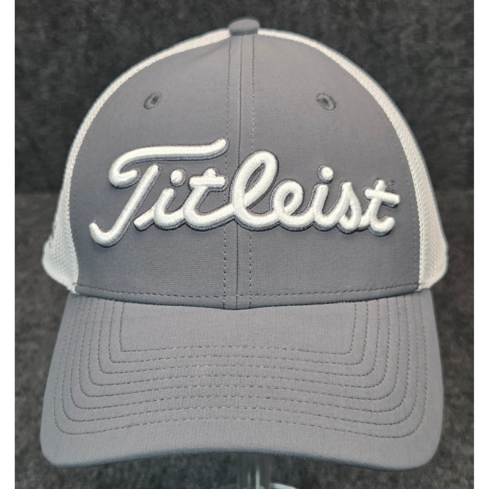 Titleist Performance Mesh Snapback Hat Mens One Size Grey White Golf Cap